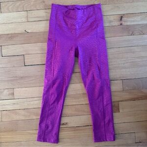Athleta Ultimate Stash Pockets Printed Capri Leggings Size XXS